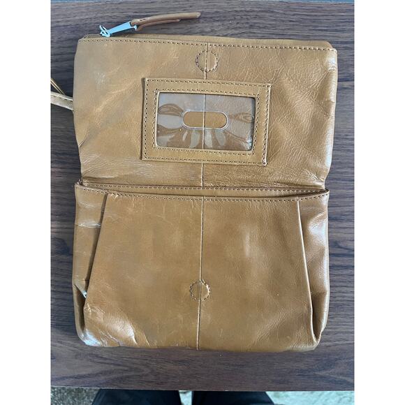 Hobo International Mari Crossbody Leather Purse Camel Tan Color Boho Western - Picture 4 of 11